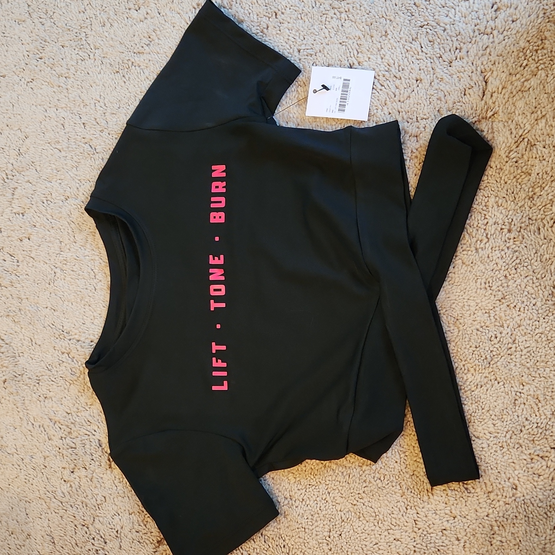 Brand New Pure Barre Crop Tee